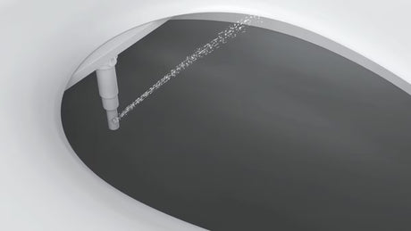 Biała nakładka bidetowa SAT Easybidet pro montaż pod DESKA sedesowa bez podłączenia do prądu.