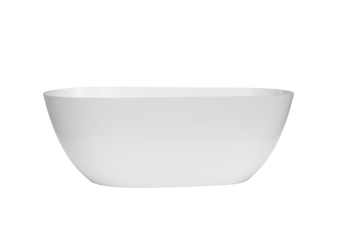 Wanna wolnostojąca  SAT Elysia z lanego marmuru z możliwością montażu w wersji lewej lub prawej, wymiar 1700x700 mm.