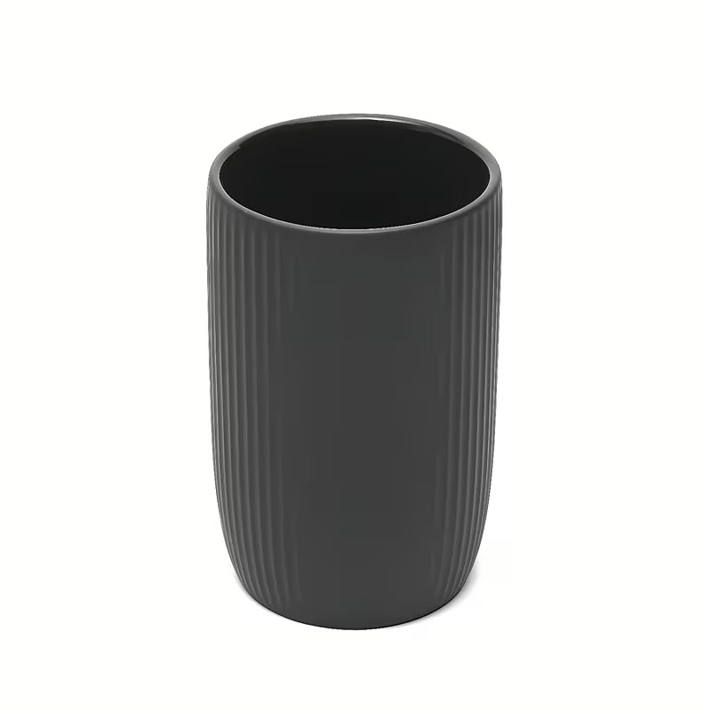 Ceramiczna łazienkowa pojemnik SAT Evolution w matowej czerni na drobiazgi