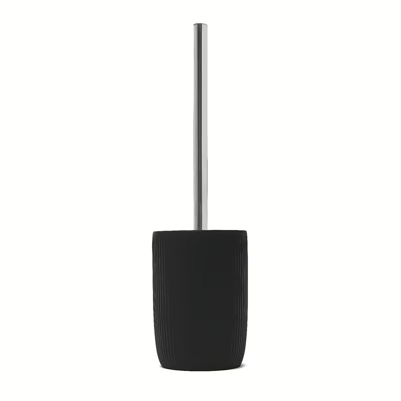 Czarna ceramiczna wolnostojący  SZCZOTKA do Wc SAT Evolution do nowoczesnej łazienki.