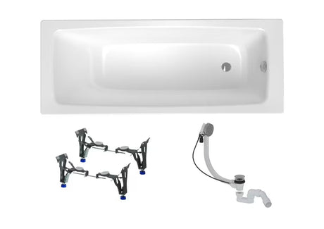 Wanna prostokątna SAT Feel 170x70 cm ze stali emaliowanej w wersji lewej i prawej