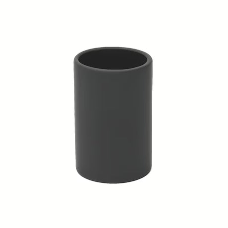Czarna ceramiczna pojemnik SAT Feel, wolnostojący  dodatek łazienkowy na szczoteczki i drobiazgi.