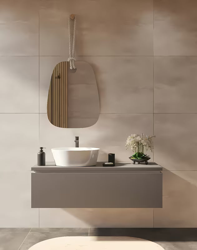 Czarna ceramiczna pojemnik SAT Feel, wolnostojący  dodatek łazienkowy na szczoteczki i drobiazgi.