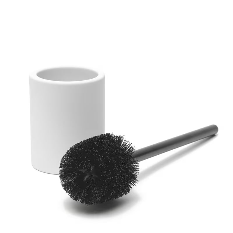 Biała ceramiczna SZCZOTKA do Wc SAT Feel w wersji wolnostojącej