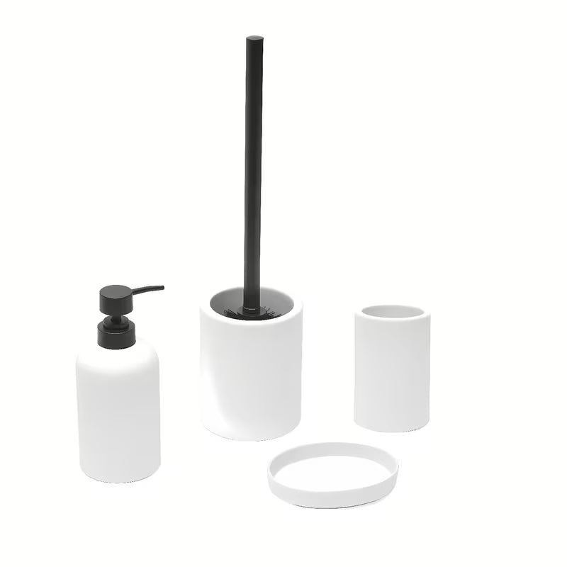 Biała ceramiczna SZCZOTKA do Wc SAT Feel w wersji wolnostojącej