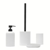 Biała ceramiczna SZCZOTKA do Wc SAT Feel w wersji wolnostojącej