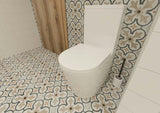 Biała ceramiczna SZCZOTKA do Wc SAT Feel w wersji wolnostojącej