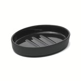 Ceramiczna mydelniczka SAT Feel w matowej czerni o minimalistycznym wzornictwie