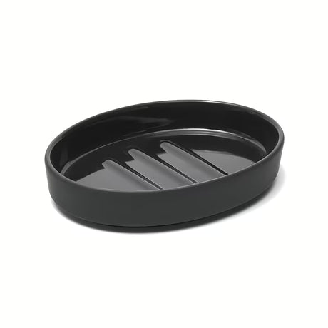 Ceramiczna mydelniczka SAT Feel w matowej czerni o minimalistycznym wzornictwie