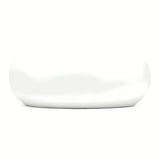 Okrągła ceramiczna umywalka nablatowa  SAT Feel w kolorze biały mat o średnicy 36 cm.