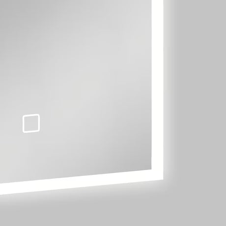 Białe prostokątne lustro SAT Feel 50x70 cm z OŚWIETLENIEM led i sterowaniem sensorowym
