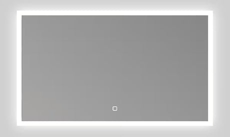 Białe prostokątne LUSTRO led SAT Feel 60x100 cm z sensorem i wyborem trzech barw światła.