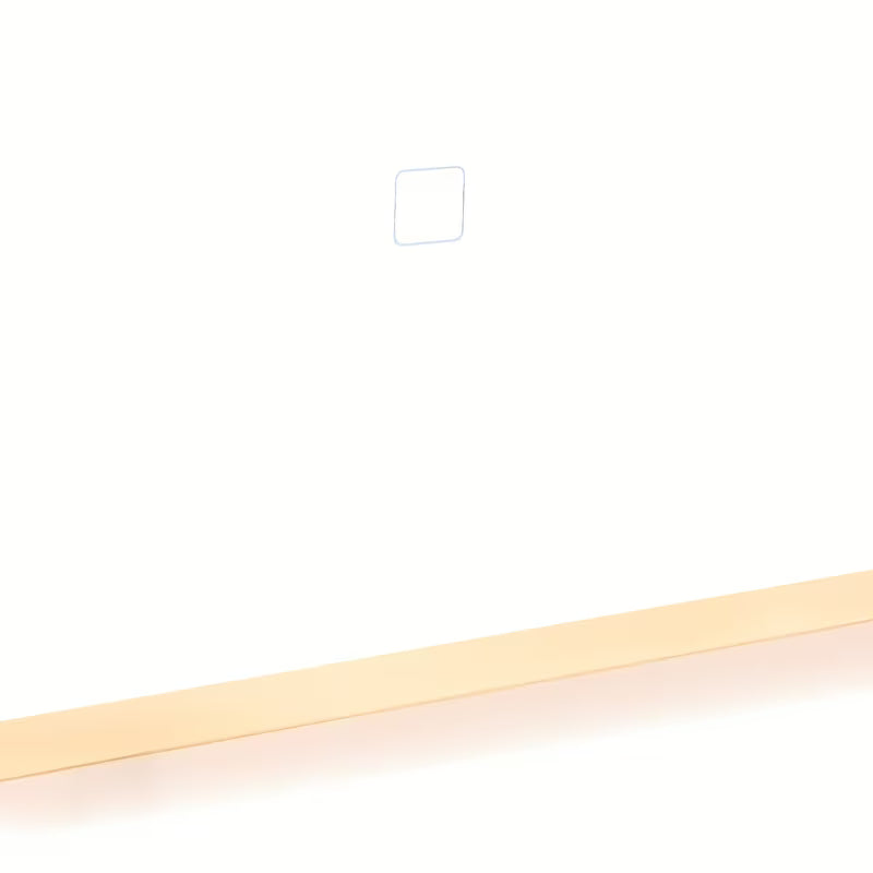 Białe prostokątne LUSTRO led SAT Feel 60x100 cm z sensorem i wyborem trzech barw światła.