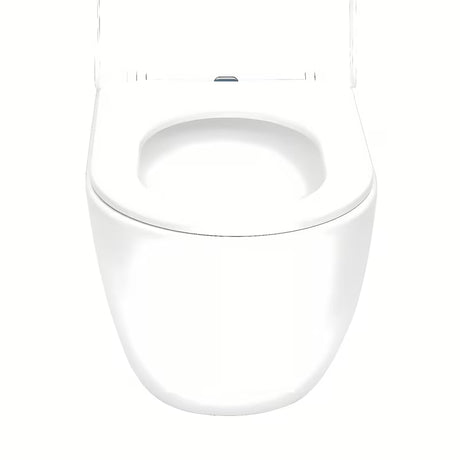Białe miska WC wisząca SAT Fusion z bezkołnierzowym spłukiwaniem i deską soft Close.