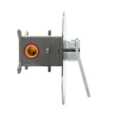 Podtynkowa jednouchwytowa bateria prysznicowa SAT Fusion w chromie pro nowoczesne kabina prysznicowa