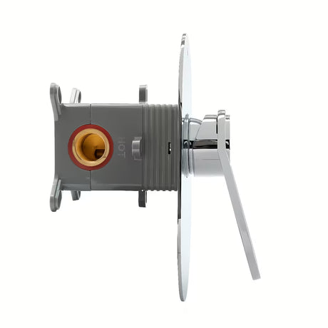 Podtynkowa jednouchwytowa bateria prysznicowa SAT Fusion w chromie pro nowoczesne kabina prysznicowa