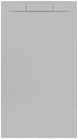 Szara brodzik prysznicowy prostokątny SAT Fusion 100x80 cm z lanego marmuru