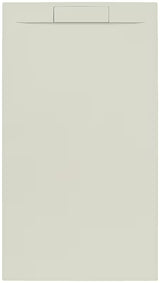 Brodzik prysznicowy prostokątny SAT Fusion 100x90 cm z lanego marmuru w kolorze beige