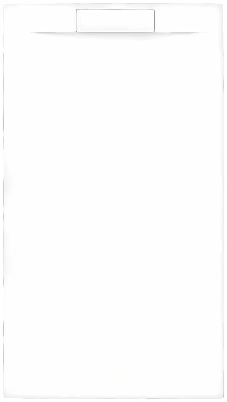 Brodzik prysznicowy prostokątny SAT Fusion 100x90 cm z lanego marmuru w kolorze blanco