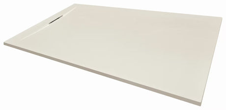 Brodzik prysznicowy prostokątny SAT Fusion 160x80 cm z lanego marmuru w kolorze beige