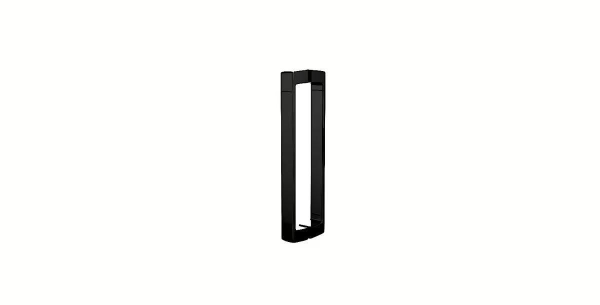 Kabina prysznicowa prostokątna SAT Fusion 90x80 cm w kolorze czarny mat, z przezroczystym szkłem i konstrukcją bezramową.