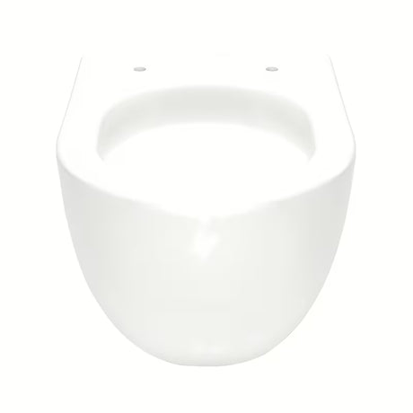 Biała miska WC wisząca SAT Fusion z wirowym spłukiwaniem i deską soft Close z ukrytym mocowaniem.