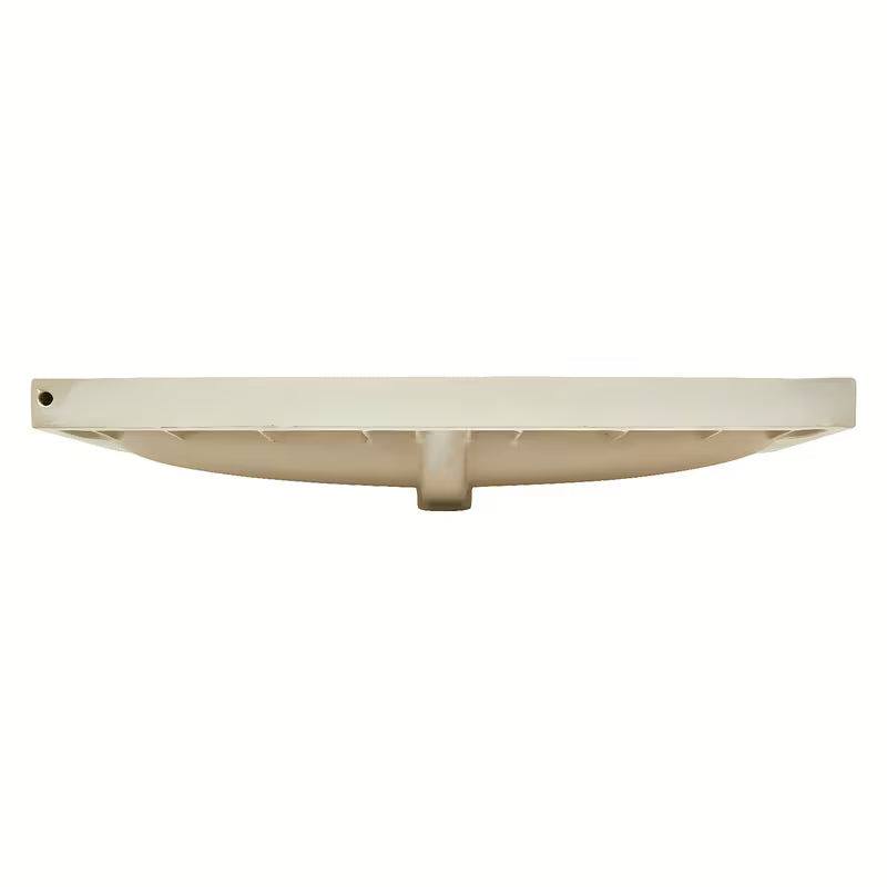 Biała błyszcząca ceramiczna umywalka meblowa SAT Fusion 100,6x46,3 cm z centralnym otworem i przelewem.