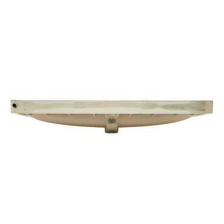 Biała błyszcząca ceramiczna umywalka meblowa SAT Fusion 100,6x46,3 cm z centralnym otworem i przelewem.