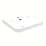 Biała ceramiczna umywalka meblowa SAT Fusion 60,5x46,3 cm z centralnym otworem na baterię
