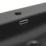 Ceramiczna umywalka meblowa SAT Fusion w kolorze czarny mat z otworem pro baterię pośrodku