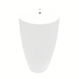 Wolnostojący  umywalka ceramiczna SAT Fusion w kolorze białym o średnicy 50 cm