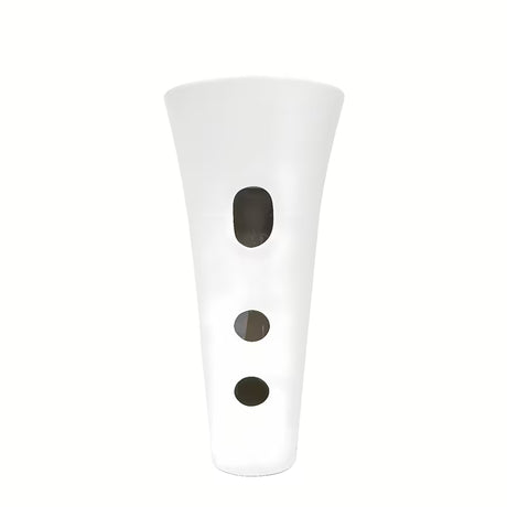 Wolnostojący  umywalka ceramiczna SAT Fusion w kolorze białym o średnicy 42,5 cm i wysokości 95 cm.