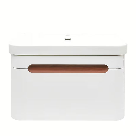Wisząca szafka łazienkowa SAT Fusion z umywalką ceramiczną w białym macie