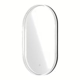 Owalne LUSTRO led SAT Fusion 54x94 cm z podświetlaną transparentną ramą i sterowaniem sensorowym