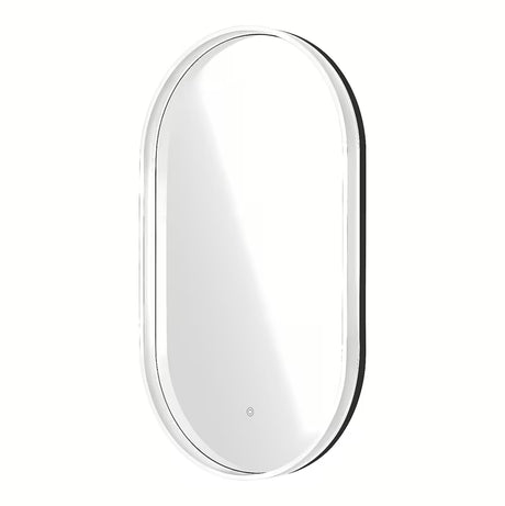 Owalne LUSTRO led SAT Fusion 54x94 cm z podświetlaną transparentną ramą i sterowaniem sensorowym
