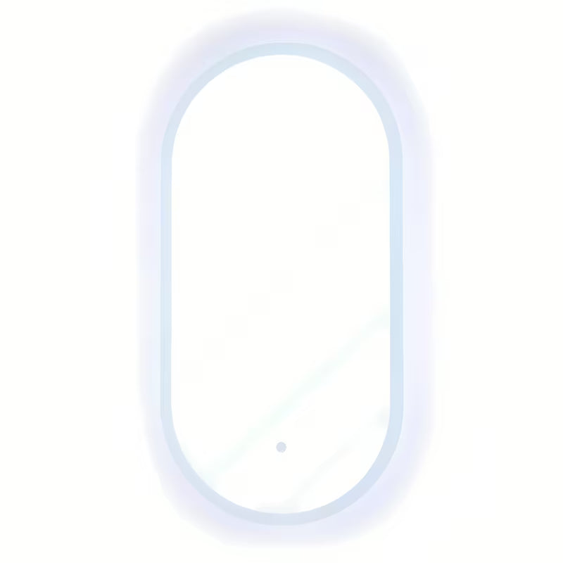 Owalne LUSTRO led SAT Fusion 54x94 cm z podświetlaną transparentną ramą i sterowaniem sensorowym