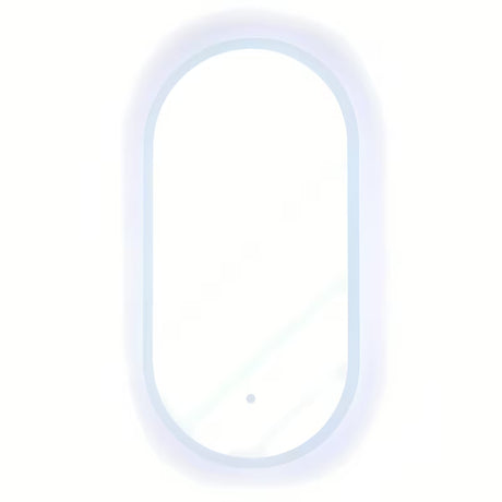 Owalne LUSTRO led SAT Fusion 54x94 cm z podświetlaną transparentną ramą i sterowaniem sensorowym
