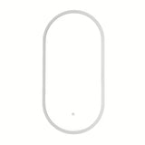 Owalne LUSTRO led SAT Fusion 54x94 cm z podświetlaną transparentną ramą i sterowaniem sensorowym
