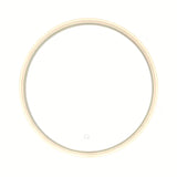 Okrągłe Lustro led SAT Fusion 60 cm z podświetlaną transparentną ramą i sterowaniem sensorowym
