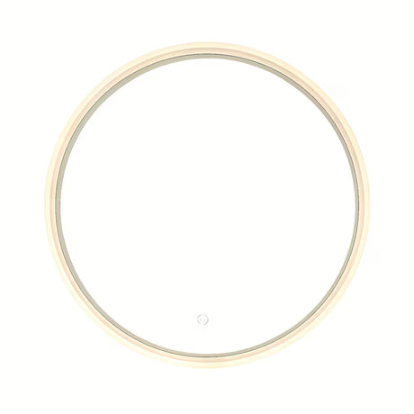 Okrągłe Lustro led SAT Fusion 60 cm z podświetlaną transparentną ramą i sterowaniem sensorowym