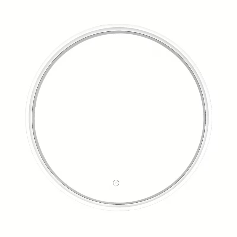 Okrągłe Lustro led SAT Fusion 60 cm z podświetlaną transparentną ramą i sterowaniem sensorowym