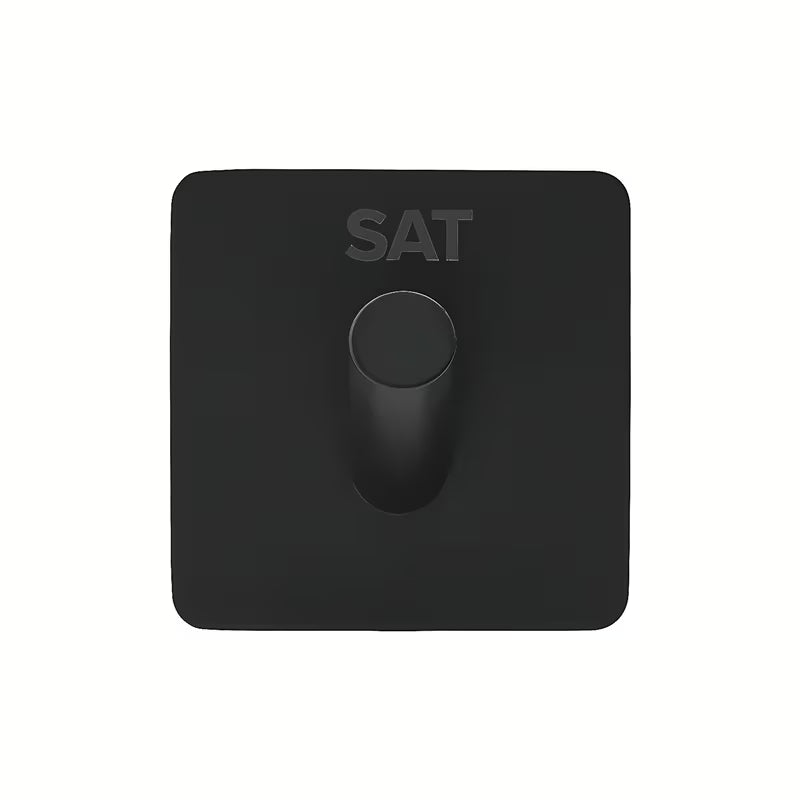 Czarny matowy samoprzylepny haczyk SAT ze stali nierdzewnej pro łazienki