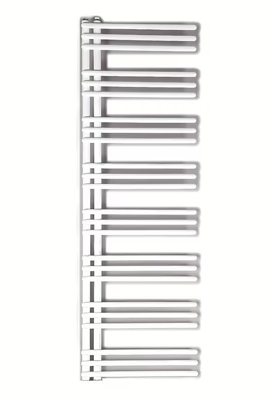 Biały kombinowany grzejnik łazienkowy SAT Hto 50x154 cm z podłączeniem środkowym