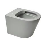 Miska WC Wisząca SAT Infinitio w szarym macie, z ukrytym mocowaniem i deską soft Close.
