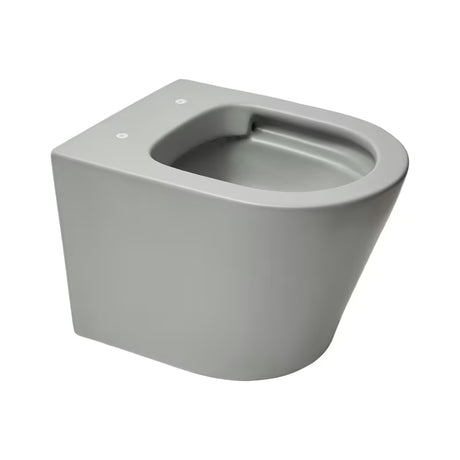 Miska WC Wisząca SAT Infinitio w szarym macie, z ukrytym mocowaniem i deską soft Close.