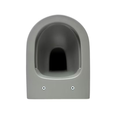 Miska WC Wisząca SAT Infinitio w szaro-matowym wykończeniu, z ukrytym mocowaniem i deską soft Close.