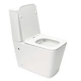 Biały wolnostojący  KOMPAKT wc SAT Infinitio bez układu spłukującego z deską i oszczędnym spłukiwaniem DualFlush