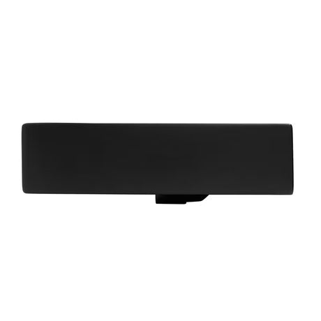 SAT Infinitio ceramiczna umywalka podwójna 120,4 x 46,5 cm w kolorze czarny mat z przelewem