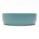Matowa brązowa ceramiczna umywalka nablatowa  SAT Infinitio 39x39 cm bez przelewu
