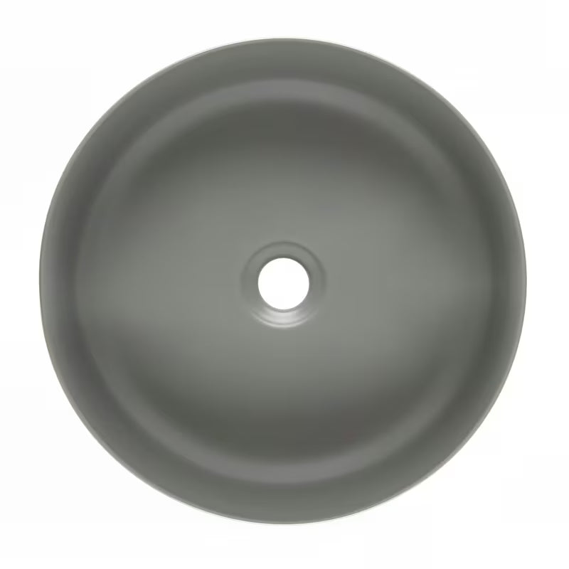 Matowa biała cienkościenna ceramiczna umywalka nablatowa  SAT Infinitio 39x39 cm
